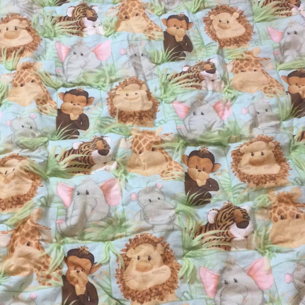 Animal Print Baby Blanket 33x39